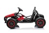 Electric Ride-on SPORT-CART 24V, red, Soft EVA wheels, Leatherette seat, 2 x 50W Motor, 24V Battery,