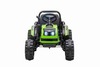 Electric Tractor POWER with trailer, green, Rear wheel drive, 12V battery, Plastic wheels, wide seat