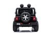 Electric Ride-On JEEP Wrangler, Black, Double Leather Seat, Radio with Bluetooth and USB Input, 4x4 