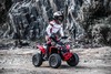 Can-am Renegade electric Ride-on quad, red, single seater, front and rear suspension, LED lights, Li