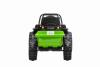 Electric Tractor POWER with trailer, green, Rear wheel drive, 12V battery, Plastic wheels, wide seat