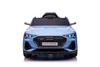 Electric Ride-on car Audi E-tron Sportback 12V, blue, wide single seat with three-point seat belt, 2