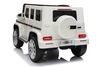 Electric Ride-on car Mercedes G500 12V, white, 2.4 GHz remote control, USB / SD Input, Rear suspensi
