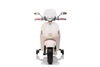 Electric ride-on Scooter Vespa 946 with reverse gear, white, Licensed, auxiliary wheels, Lithium ba
