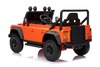 Electric Ride-on car Land Rover Defender 110 SVX 12V, orange, 4X4 drive, LED lights, front and rear 