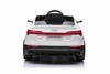 Electric Ride-on car Audi E-tron Sportback 12V, white, wide single seat with three-point seat belt, 