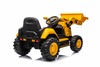 Licensed Caterpillar Electric Excavator with Slope Bucket, Single Seat, Yellow, USB Input on MP3 Pla