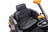Electric ride-on car Volvo Excavator 12V with front digger ladle, Single seat, green, soft leatheret