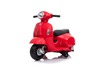 Electric Ride-on Scooter Vespa GTS, red, with auxiliary wheels, Licensed, 6V Battery, Leather seat, 