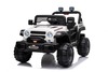 All Ride electric car with rear-wheel drive, white, 12V battery, High chassis, wide seat, Suspension