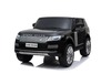 Electric Ride-On Range Rover, Black, Double Leather Seat, LCD Display with USB Input, 4x4 Drive, 2x