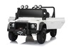 Electric Ride-on car Land Rover Defender 110 SVX 12V, white, 4X4 drive, LED lights, front and rear w