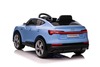 Electric Ride-on car Audi E-tron Sportback 12V, blue, wide single seat with three-point seat belt, 2