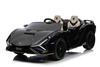Electric Ride-on car Lamborghini Sian 4X4, black, 12V, 2.4 GHz remote control, USB / AUX Input, Blue