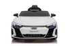 Electric Ride-on car Audi RS E-tron GT 12V, white, wide single seat, 2.4 GHz remote control, USB / A