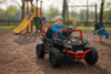 Electric ride-on car UTV Small 12V, black, Rear wheel drive, 12V battery, Plastic wheels, Wide doubl