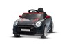 Electric Ride-on car Mini Cooper 12V, black, MP3 Player with USB and Bluetooth connection, 2.4 GHz r