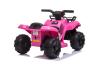 Electric QUAD MINI 6V, Pink, MP3 player with USB / AUX input, 1 X 25W Engine, 6V / 4Ah battery, func
