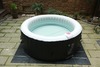 BeneoSpa spa gonfiabile portatile con bolle, jacuzzi, marrone e bianco