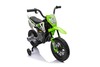 Electric Ride-on MOTOCROSS, Green, 12V battery, EVA soft wheels, Leather seat, 2 x 25W Engine, Suspe