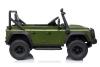 Electric Ride-on car Land Rover Defender 110 SVX 12V, green, 4X4 drive, LED lights, front and rear w