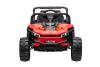 Electric ride-on car UTV Small 12V, red, Rear wheel drive, 12V battery, Plastic wheels, Wide double 