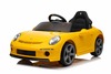 Electric Ride-on car RUF GT 12V, yellow, Opening doors, 2.4 GHz remote control, LED lights front and
