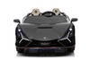 Electric Ride-on car Lamborghini Sian 4X4, black, 12V, 2.4 GHz remote control, USB / AUX Input, Blue