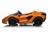 Electric Ride-on car Lamborghini Sian 4X4, orange, 12V, 2.4 GHz remote control, USB / AUX Input, Blu