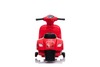 Electric Ride-on Scooter Vespa GTS, red, with auxiliary wheels, Licensed, 6V Battery, Leather seat, 