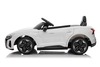 Electric Ride-on car Audi RS E-tron GT 12V, white, wide single seat, 2.4 GHz remote control, USB / A