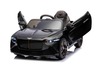 Electric Ride-on car Bentley Bacalar 12V, black, Doors opening upwards, 2.4 GHz remote control, LED 