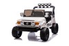 Electric Ride-on car Toyota FJ Cruiser XXL with 4x4 drive, licensed (Two-seater), white, Portable li