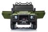 Electric Ride-on car Land Rover Defender 110 SVX 12V, green, 4X4 drive, LED lights, front and rear w
