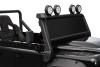 Electric Ride-on car Land Rover Defender 110 SVX 12V, black, 4X4 drive, LED lights, front and rear w