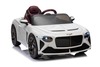 Electric Ride-on car Bentley Bacalar 12V, white, Doors opening upwards, 2.4 GHz remote control, LED 