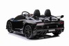 Electric Ride on Car Lamborghini Aventador 24V for two users, Black Paint, MP4 Player, PU Seats, Ver