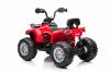 Electric QUAD SUPERPOWER 12V, red, Plastic wheels with rubber band, 2 x 45W Motor, plastic seat, sus