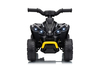 Licencovaná dětská elektrická mini čtyřkolka 25 W | Can-Am Renegade | Lithiový akumulátor 7,2 V | Černá