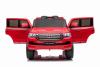 Electric Ride on Car Toyota Landcruiser 12V, RED, Leatherette seat, 12V/7AH Battery, Opening doors, 