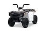 Licensed electric Ride-on quad Arctic Cat 12V with rear wheel drive, white, LED lights, Lithium batt