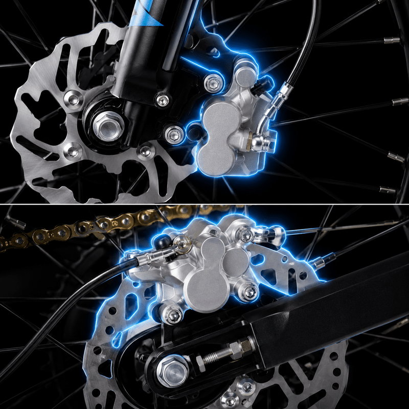 Front & Rear Hydraulic Disc Brakes