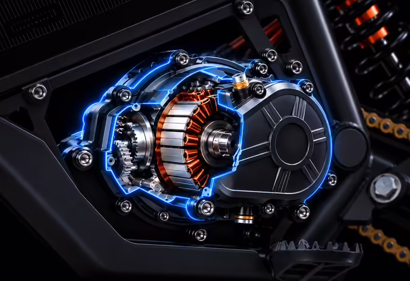 8000 W brezkrtačni motor