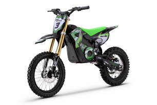 Elektro Dirtbike für Kinder 1600 W | Beneo Motors Falcon Grün | Ab 8 Jahren | 48-V-Lithium-Akku | Ge