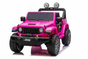 Jeep per bambini 4x4 24V, Rosa | Beneo Motors | 2 posti | Sedile in ecopelle | Radio con Bluetoo
