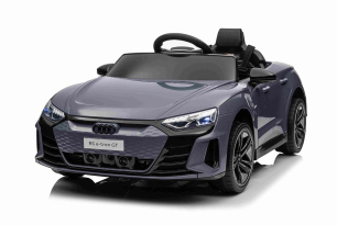 Electric Ride-on car Audi RS E-tron GT 12V, grey, wide single seat, 2.4 GHz remote control, USB / AU