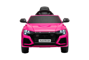 **Voiture électrique enfant Audi RSQ8 rose | Entrée USB/SD | Siège en cuir | 2 × 35 W | Batterie 12 