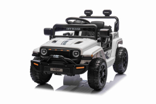 Electric car for children OFFROAD NEW with rear-wheel drive, white, Lithium battery, High chassis, W