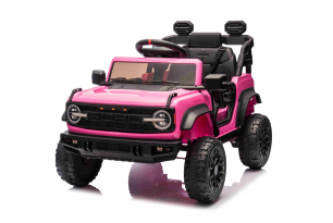 Elektroauto für Kinder Ford Bronco mit Heckantrieb, lizenziert (Einsitzer), Pink, Lithium-Akku
