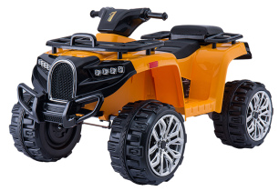 Electric Ride-On Quad ALLROAD 12V, Orange, Huge Soft EVA Wheels, 2 x 12V, Engine, LED Lights,MP3 PLa